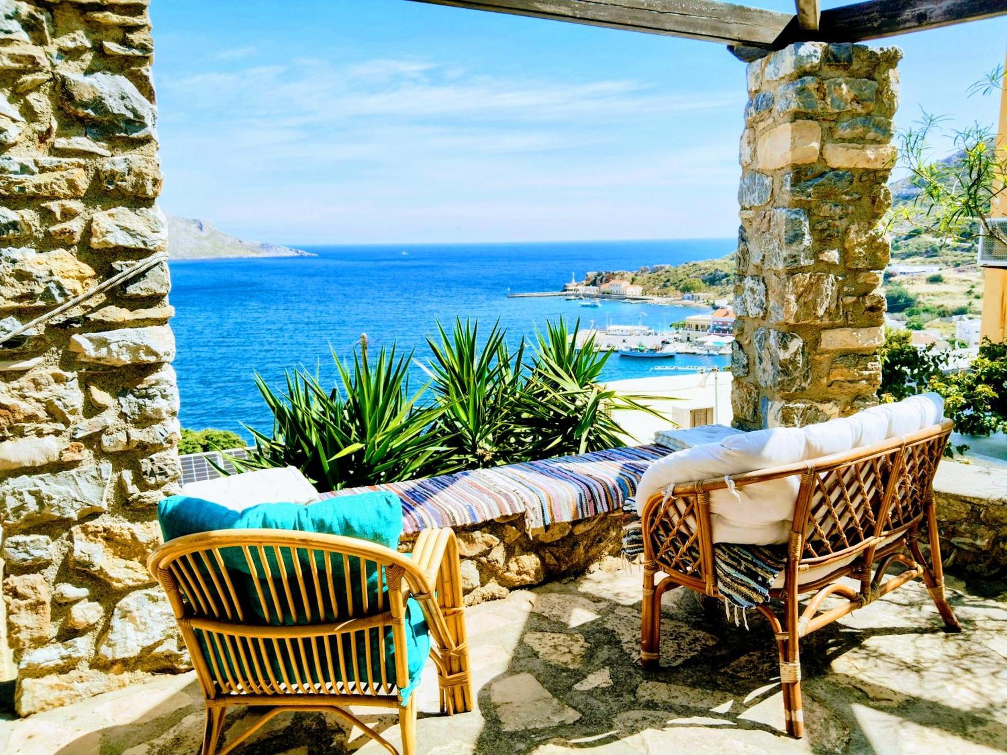 Elegeo Rockhouse Villa Agia Marina  Ngoại thất bức ảnh